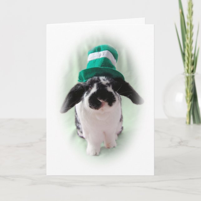 Leprechaun Bunny Card (Front)