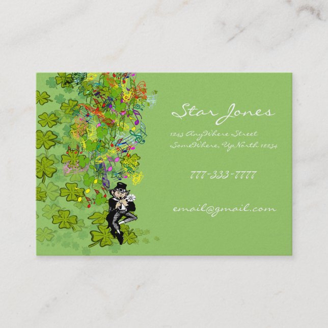Leprechaun Business Card (Front)