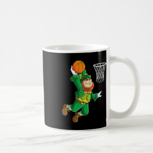 Leprechaun Bysketbyll Dunk St Patricks Day Boys Me Coffee Mug