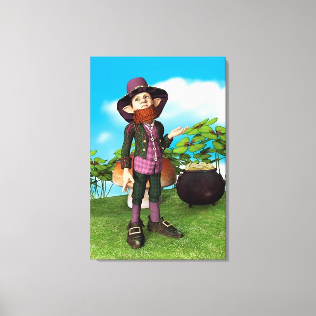 Leprechaun Canvas Print (Front)