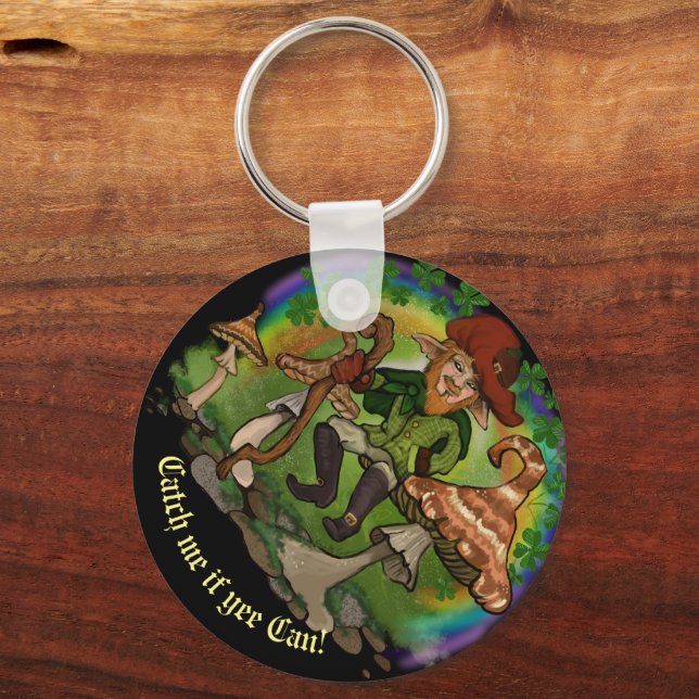 Leprechaun, Catch me if yee Can! Key Ring (Back)