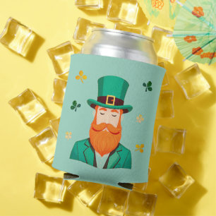 Leprechaun Clover Shamrock Patrick's Day Can Cooler