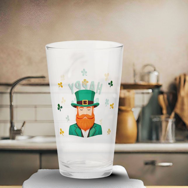 Leprechaun Clover Shamrock Patrick's Day Glass (Creator Uploaded)
