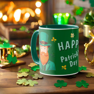Leprechaun Clover Shamrock Patrick's Day Mug