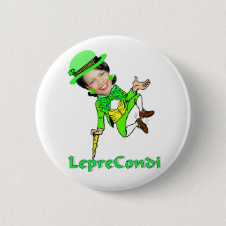 Leprechaun Condoleezza St. Patrick's Day 6 Cm Round Badge