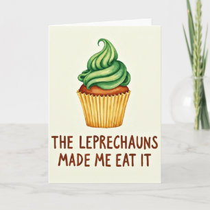 Leprechaun Cupcake Made Me Card