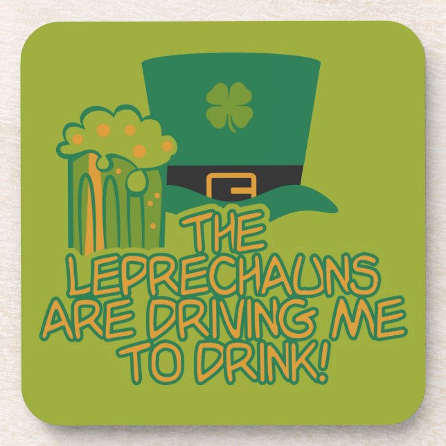 Leprechaun custom coasters (Front)