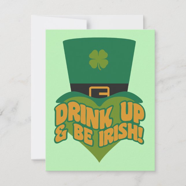 Leprechaun custom invitation (Front)