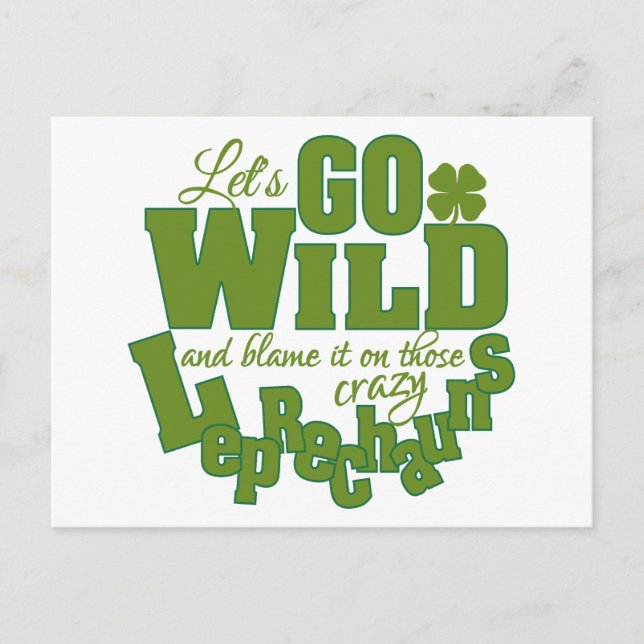 Leprechaun custom postcard (Front)
