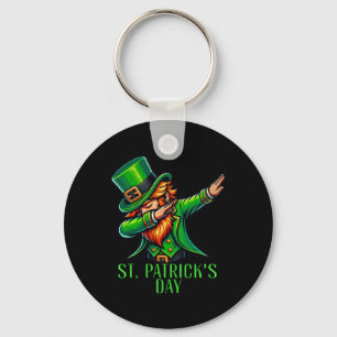 Leprechaun Dabbing Saint Patricks Day 2024 Mens Bo Key Ring