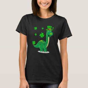 Leprechaun Dinosaur Shamrock St Patricks Day Anima T-Shirt