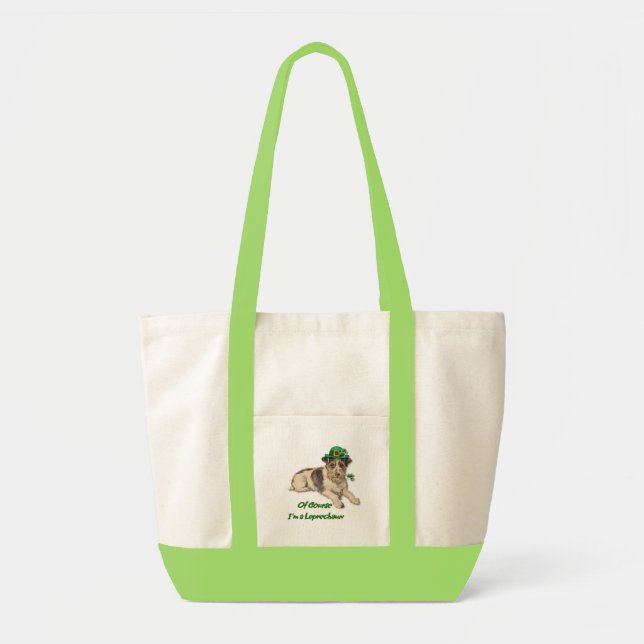Leprechaun Dog Tote Bag (Front)