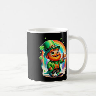 Leprechaun Drinking Coffee Irish St Patrick's Day Mug