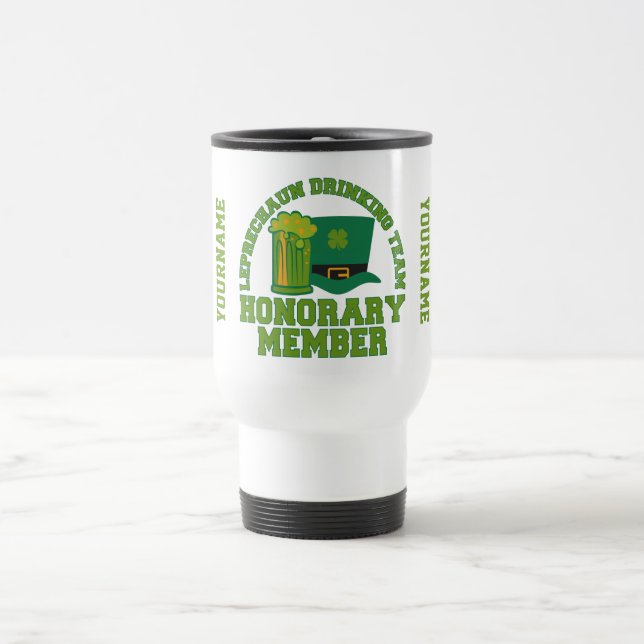 Leprechaun Drinking Team custom mugs (Center)