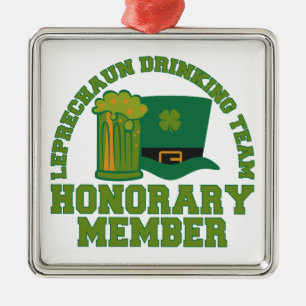 Leprechaun Drinking Team ornament