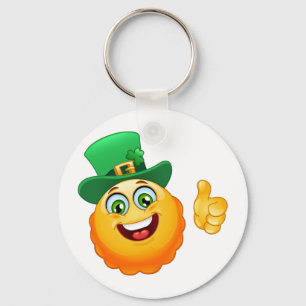 leprechaun emoji key ring