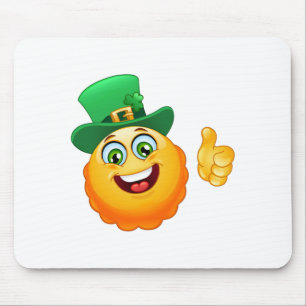 leprechaun emoji mouse mat