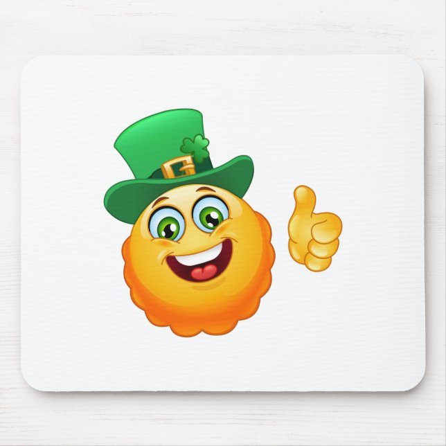 leprechaun emoji mouse mat (Front)
