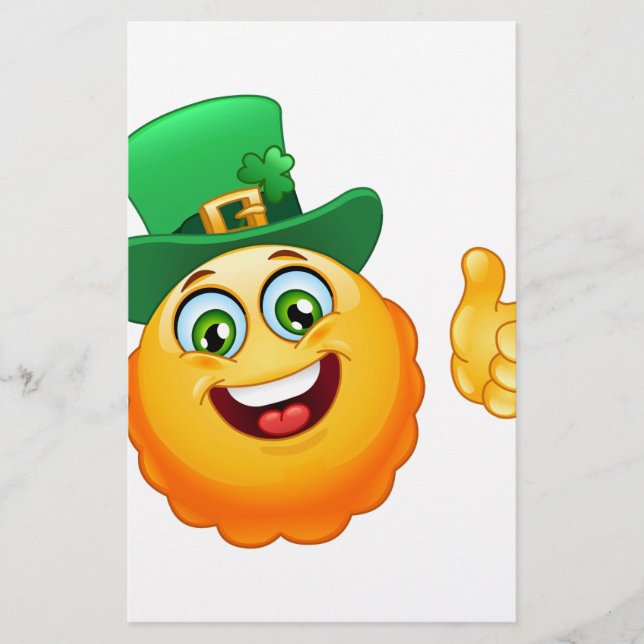 leprechaun emoji stationery (Front)