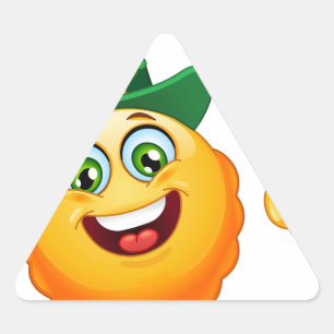 leprechaun emoji triangle sticker