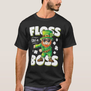 Leprechaun-Floss-Like-A-Boss-St-Patricks-Day-Funny T-Shirt