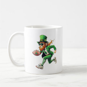 Leprechaun Football St Patrick’s Day Sports Love Coffee Mug