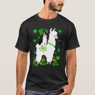 Leprechaun French Bulldog Riding Llama St Patricks T-Shirt