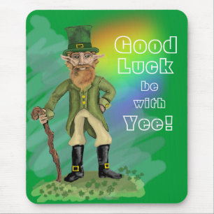 Leprechaun: Good Luck be with, Yee! ~mousepad Mouse Mat