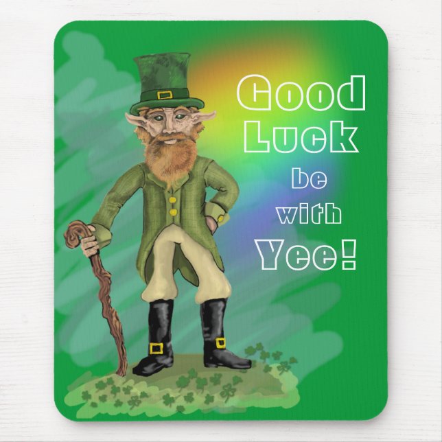 Leprechaun: Good Luck be with, Yee! ~mousepad Mouse Mat (Front)