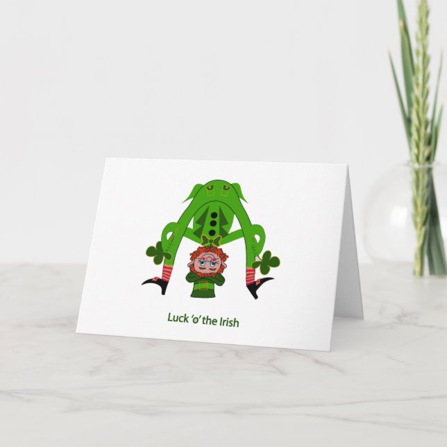 Leprechaun Greeting Card - St. Patrick's Day (Front)