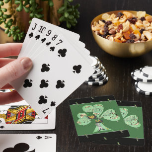 Leprechaun "Happy St. Patrick's Day"   Playing Cards