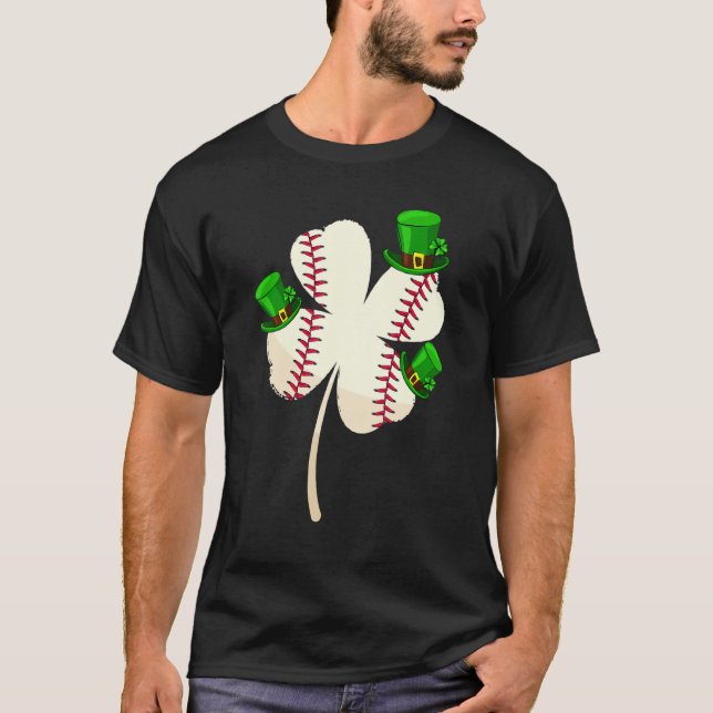Leprechaun Hat Baseball Lover Lucky Shamrock St Pa T-Shirt (Front)