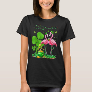 Leprechaun Hat Flamingo Shamrock St Patricks Day B T-Shirt