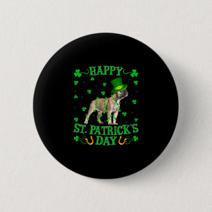 Leprechaun Hat French Bulldog St. Patrick's Day 6 Cm Round Badge