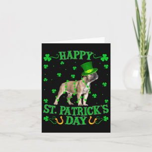 Leprechaun Hat French Bulldog St. Patrick's Day Card