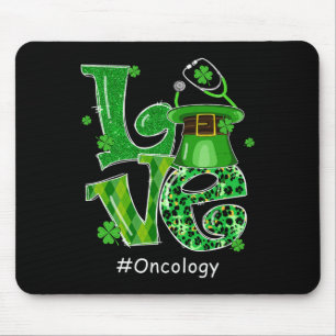 Leprechaun Hat Love Oncology Nurse St Patricks Day Mouse Mat