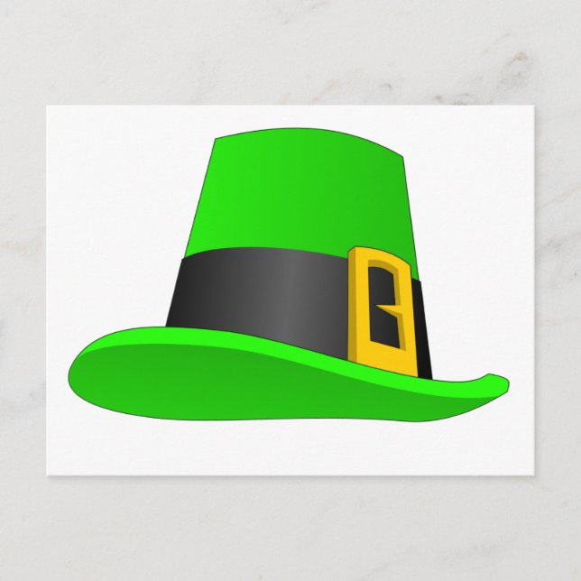 Leprechaun Hat With Buckle Postcard (Front)