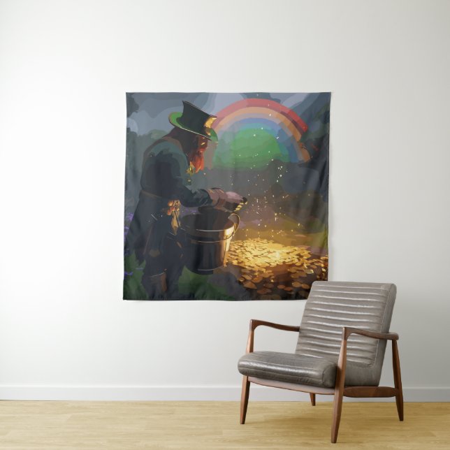 Leprechaun Hideaway Tapestry (In Situ)