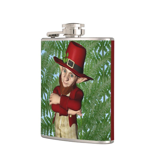 Leprechaun Hip Flask (Left)