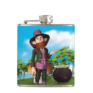 Leprechaun Hip Flask