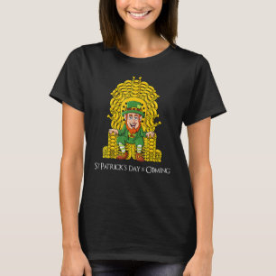 Leprechaun Horse Shoe Throne St Patricks Day Boys T-Shirt