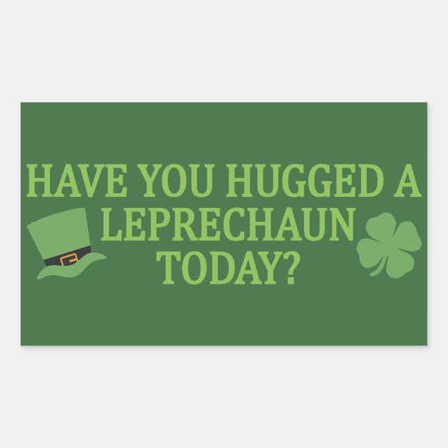 Leprechaun Hug stickers (Front)