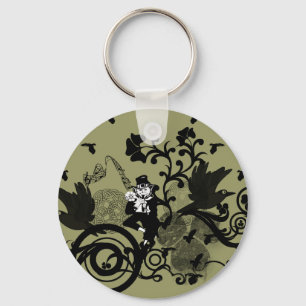 Leprechaun in Black Key Ring