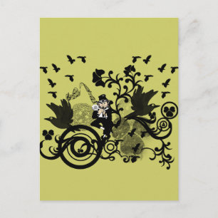 Leprechaun in Black Postcard