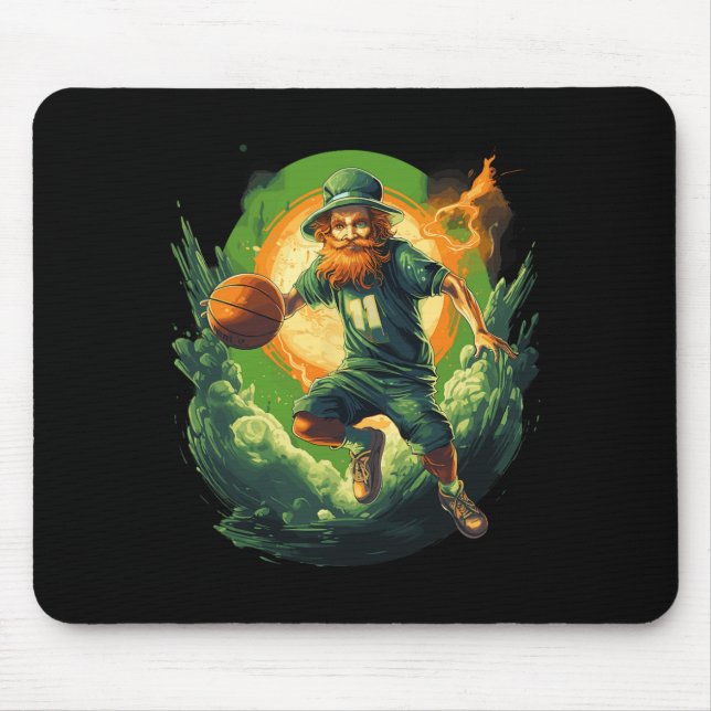 Leprechaun Irland Irish For A Sketll Player  Mouse Mat (Front)