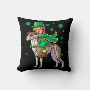Leprechaun Italian Greyhound St Patricks Day Sham Cushion