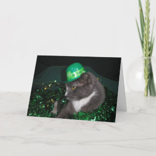 "Leprechaun Kitty!" Card