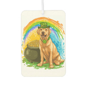 Leprechaun Lab � St. Patrick�s Day Dog Car Air Freshener
