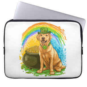 Leprechaun Lab � St. Patrick�s Day Dog Laptop Sleeve