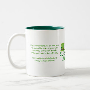 Leprechaun Luck-Verse Two-Tone Coffee Mug
